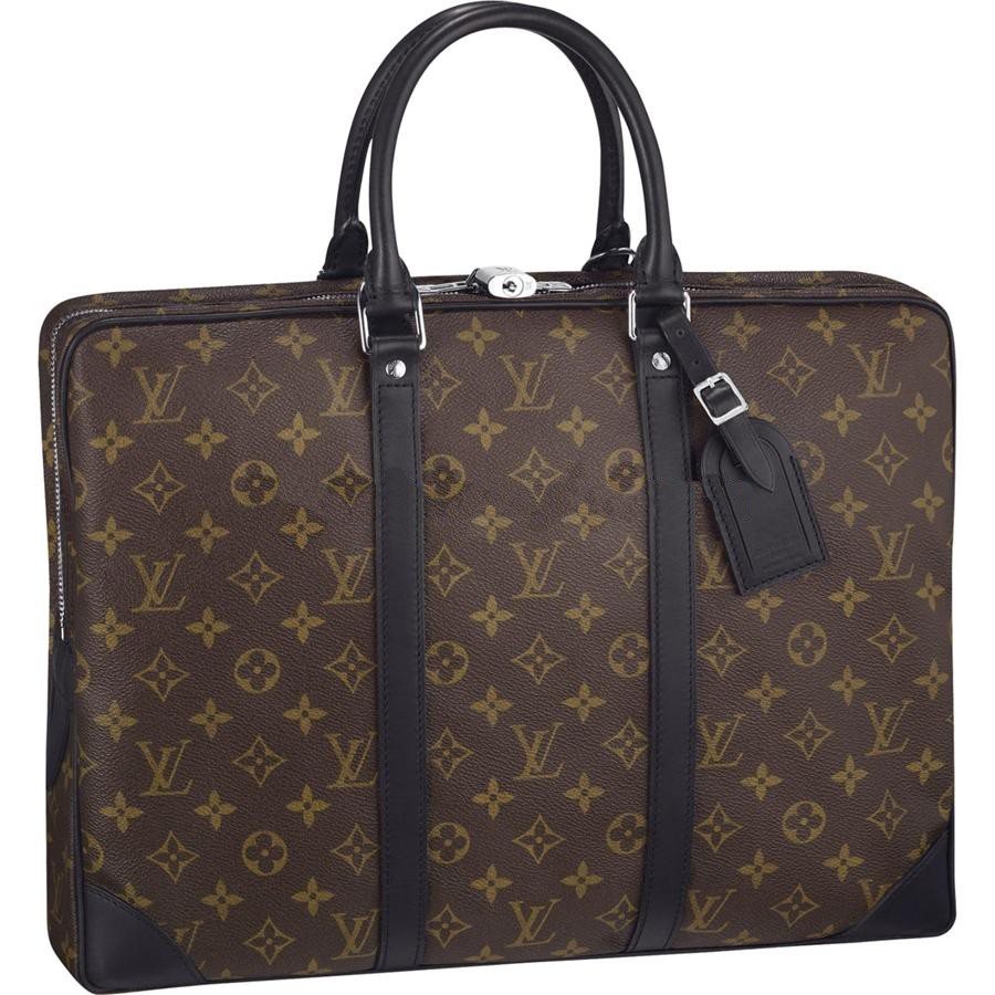 AAA Fake Louis Vuitton Porte-Documents Voyage Monogram Macassar Canvas M40225 Online